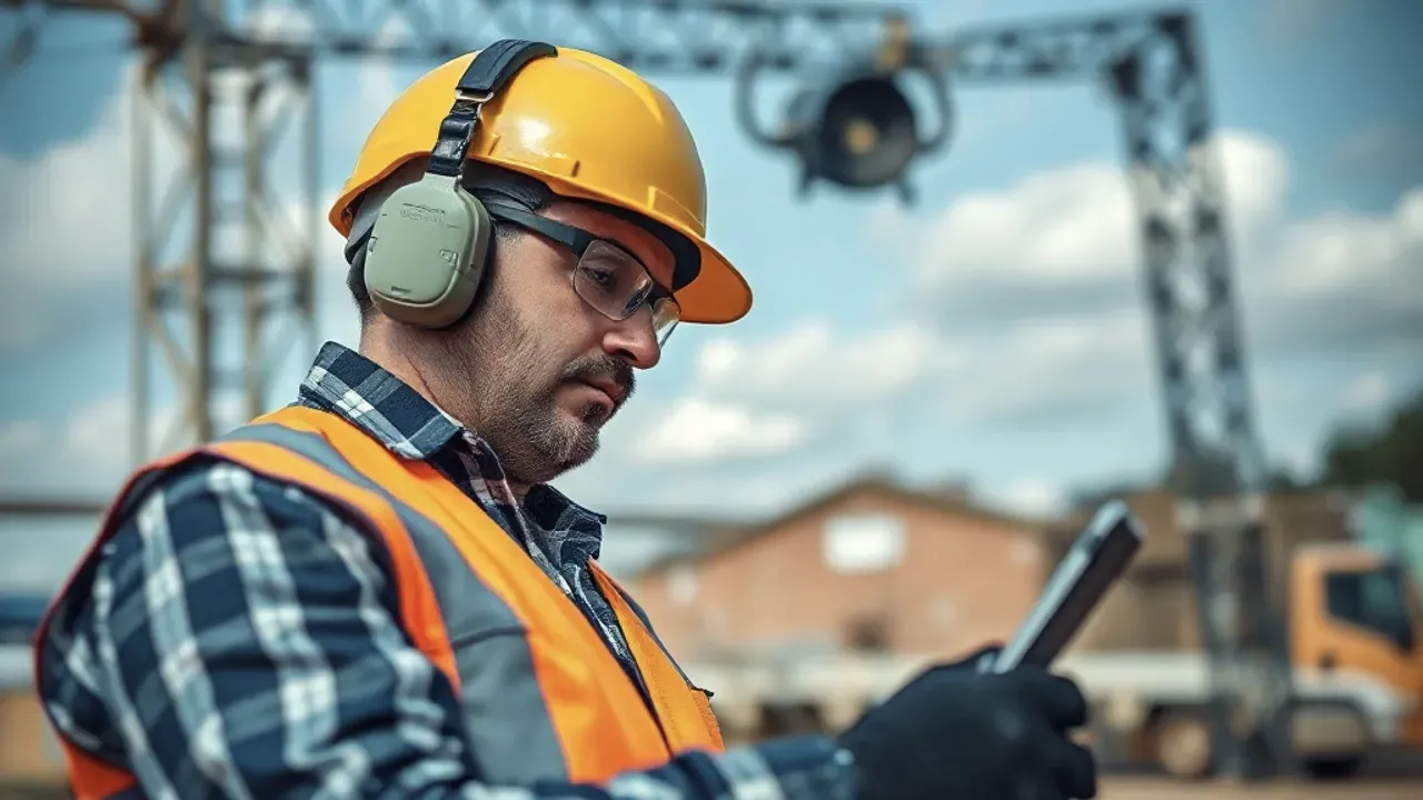 A professional carrying out Utility survey near Gravesend